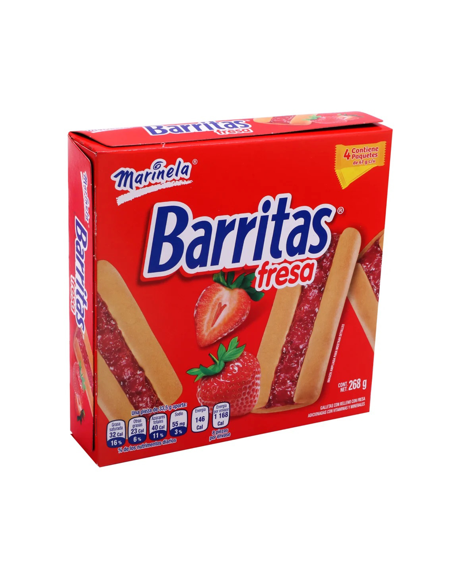 Barritas Fresa Marinela 268g Onix 5921