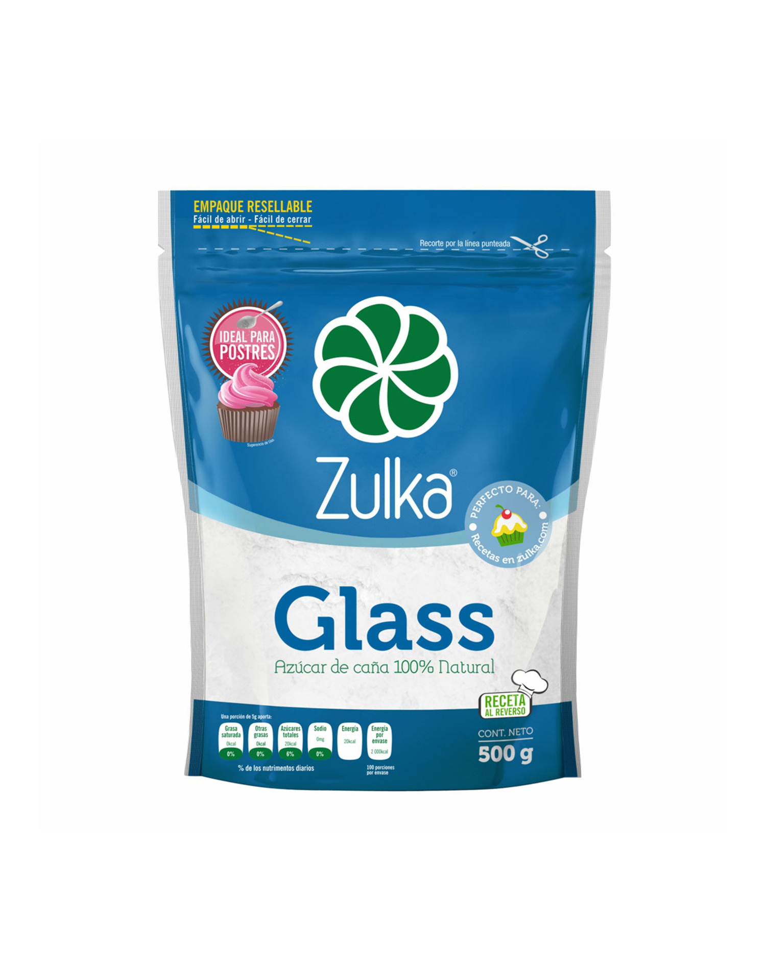 Azucar Glass Zulka 500 g. – Onix